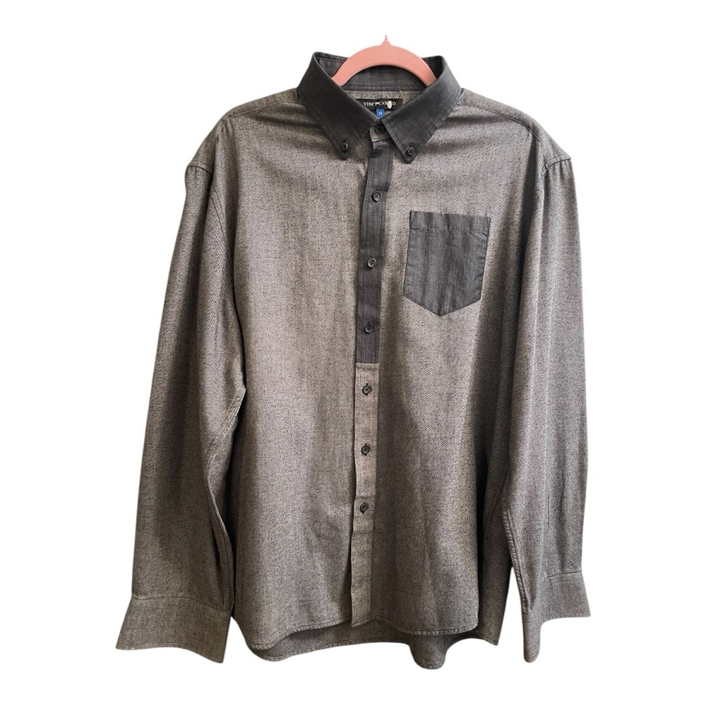 Vince Camuto, extra large men’s button-down, two-tone gray dress shirt. EUC.